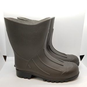 Men's Premium Rubber Lower Calf Rain & Fishing Boot - Size 6